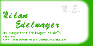 milan edelmayer business card